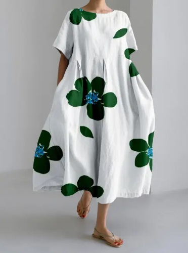 Amalia Blumenkleid | Stilvolles Kleid mit übergroßem Blumenmuster