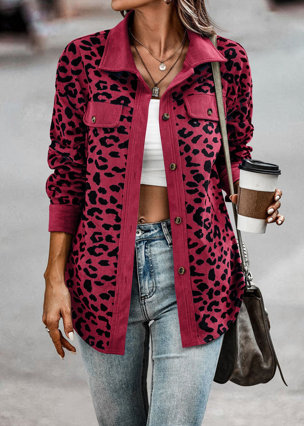 Holka Leopard Jacke  | Trendige zwischen Jacke mit Leopardenmuster