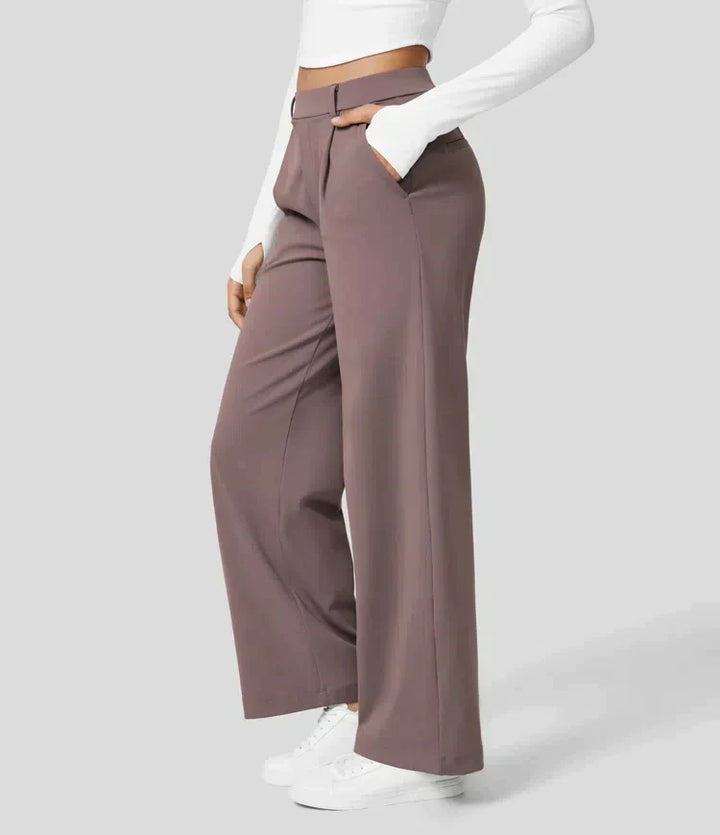 Palazzo Hose für Damen - Elegant Hohe Taillen Marlenehose