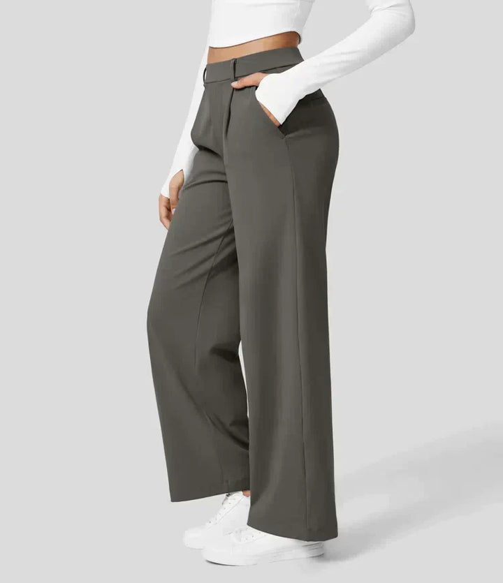 Palazzo Hose für Damen - Elegant Hohe Taillen Marlenehose