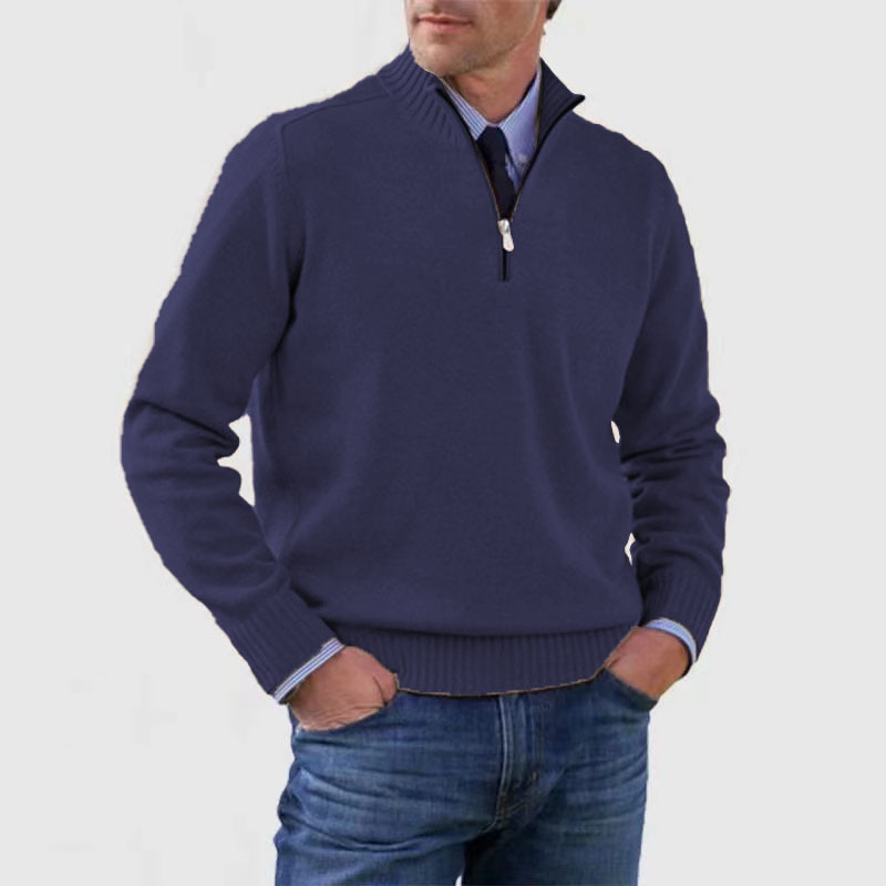 Troyer für den Herbst - Stilvolle Herenpullover mit halbem Reißverschluss