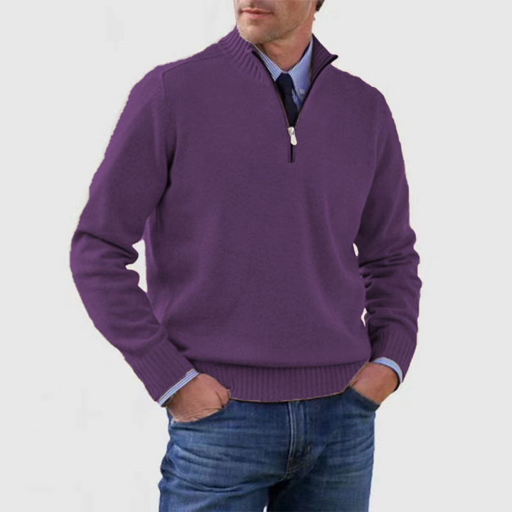 Troyer für den Herbst - Stilvolle Herenpullover mit halbem Reißverschluss