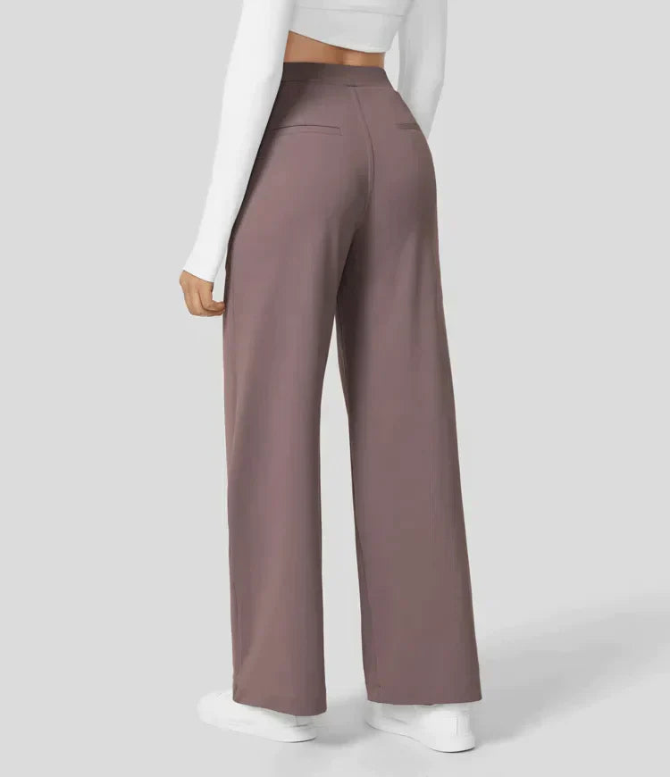 Palazzo Hose für Damen - Elegant Hohe Taillen Marlenehose