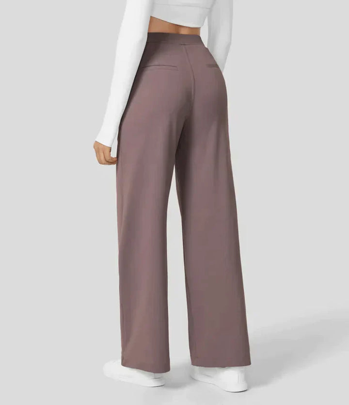 Palazzo Hose für Damen - Elegant Hohe Taillen Marlenehose