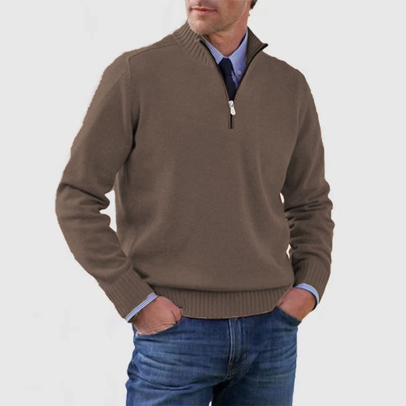 Troyer für den Herbst - Stilvolle Herenpullover mit halbem Reißverschluss
