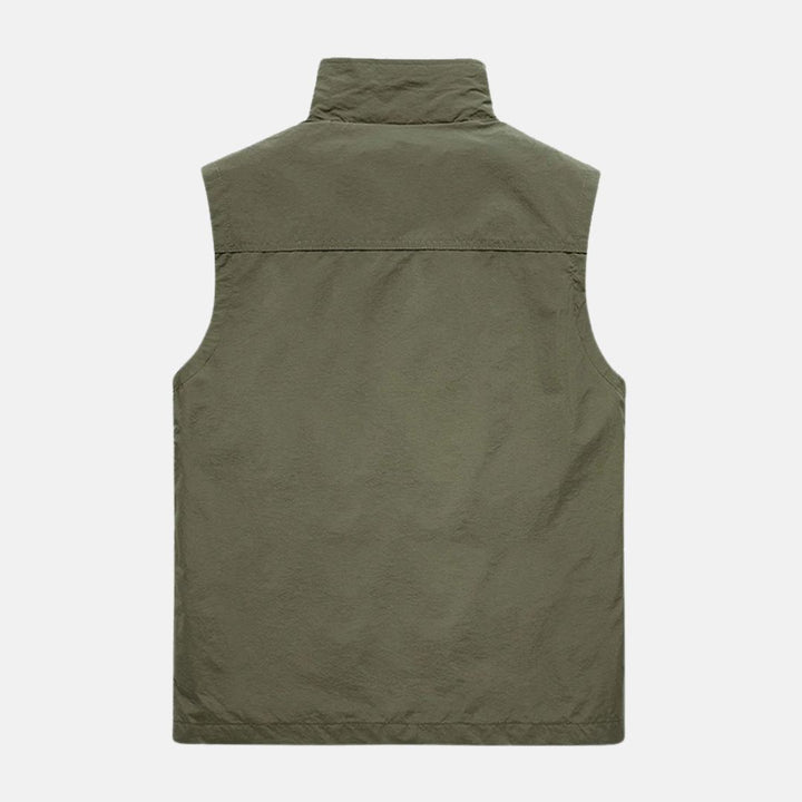 Peaks Outdoor Anglerweste | Leicht Multifunktionsweste mit Taschen Für Herren