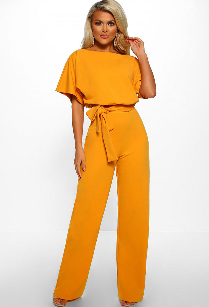 Bianca Modern Jumpsuit | Büro-Gürtel-Design ärmelloser Damen-Sommer-Jumpsuit