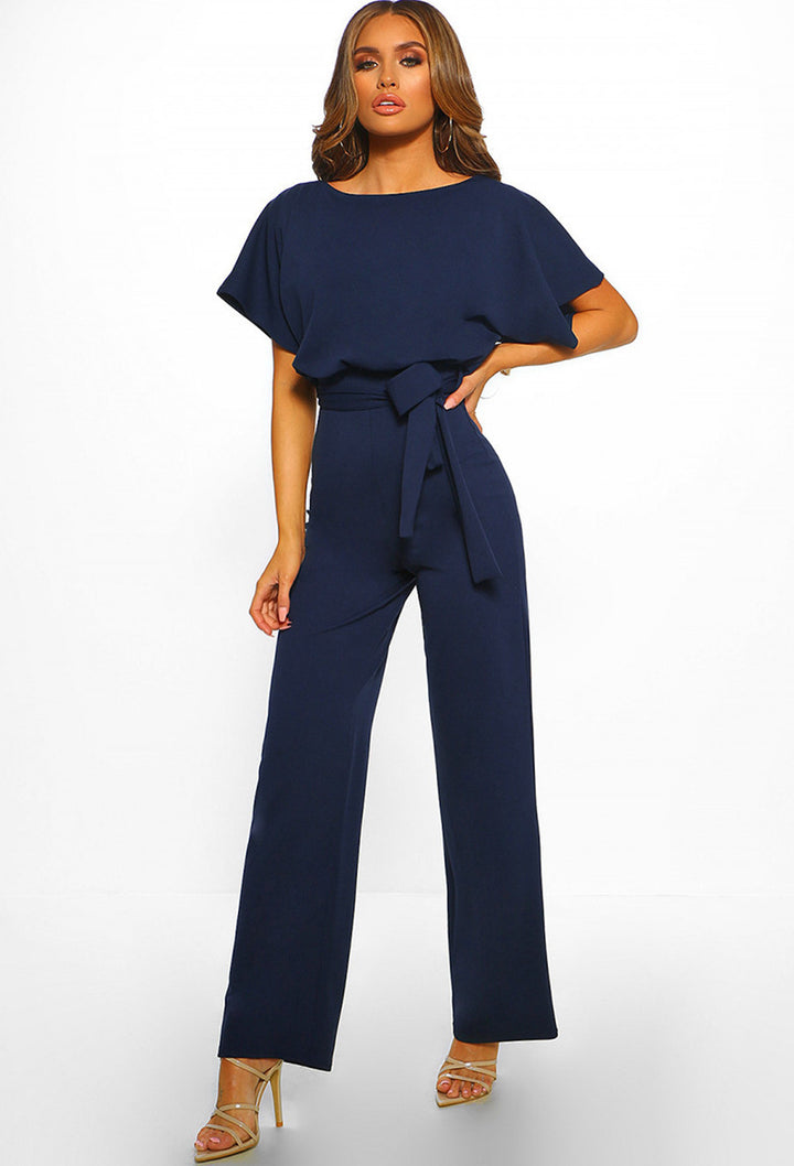 Bianca Modern Jumpsuit | Büro-Gürtel-Design ärmelloser Damen-Sommer-Jumpsuit