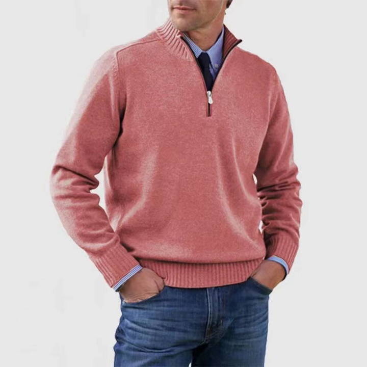 Troyer für den Herbst - Stilvolle Herenpullover mit halbem Reißverschluss