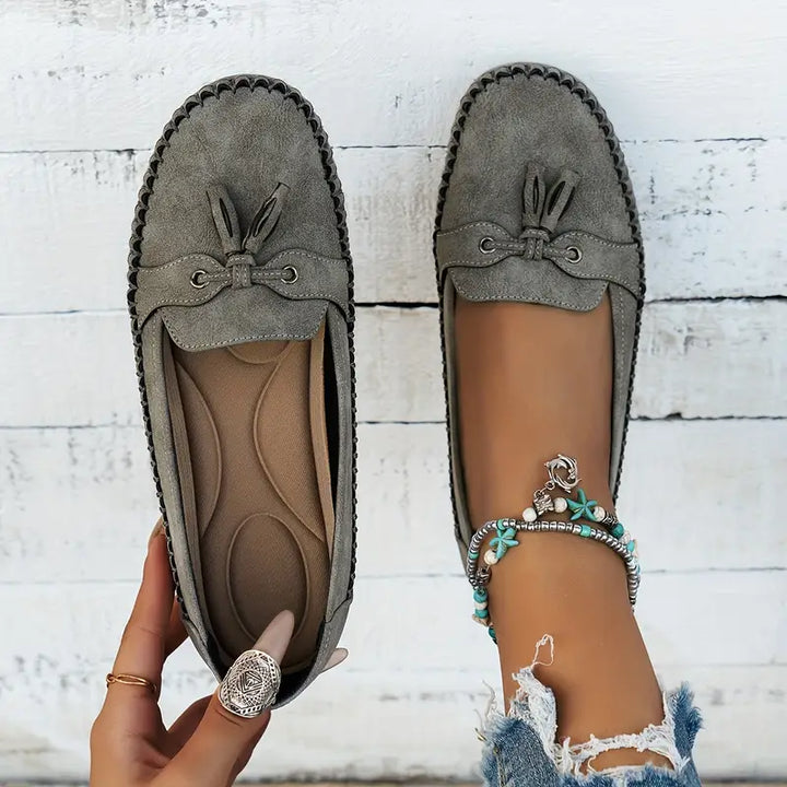 Mokassins für Damen - Bequeme Halbschuhe mit Fußbett für Sommer