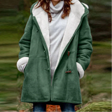 Cantelle Polar Mantel | Extra warmer langer Wintermantel mit Polar-Fleece-Futter für Damen