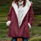 Cantelle Polar Mantel | Extra warmer langer Wintermantel mit Polar-Fleece-Futter für Damen