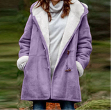 Cantelle Polar Mantel | Extra warmer langer Wintermantel mit Polar-Fleece-Futter für Damen