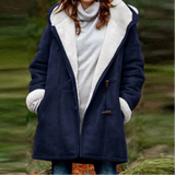 Cantelle Polar Mantel | Extra warmer langer Wintermantel mit Polar-Fleece-Futter für Damen