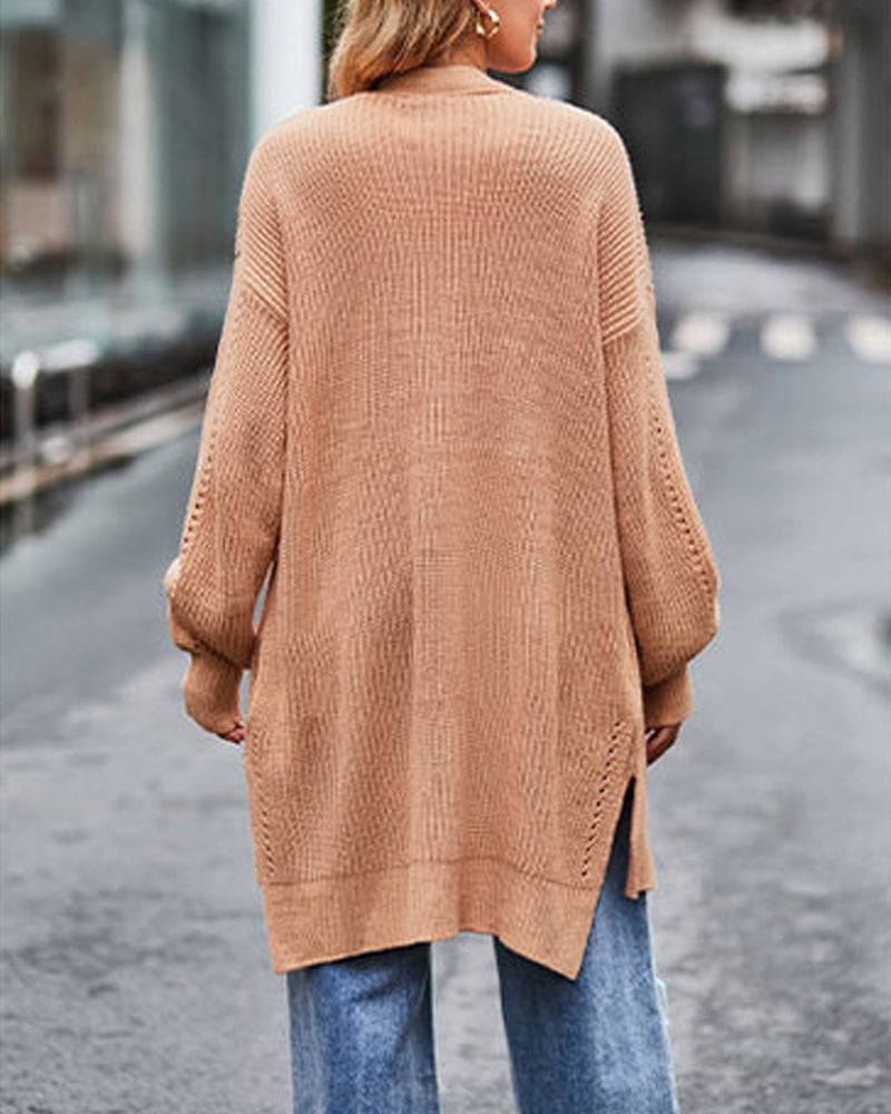 Lang warm vest met lange mouwen voor dames
