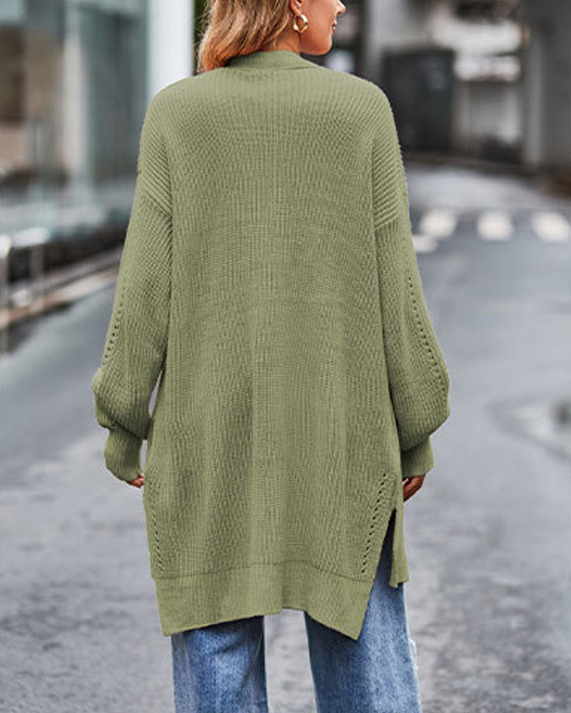 Lang warm vest met lange mouwen voor dames