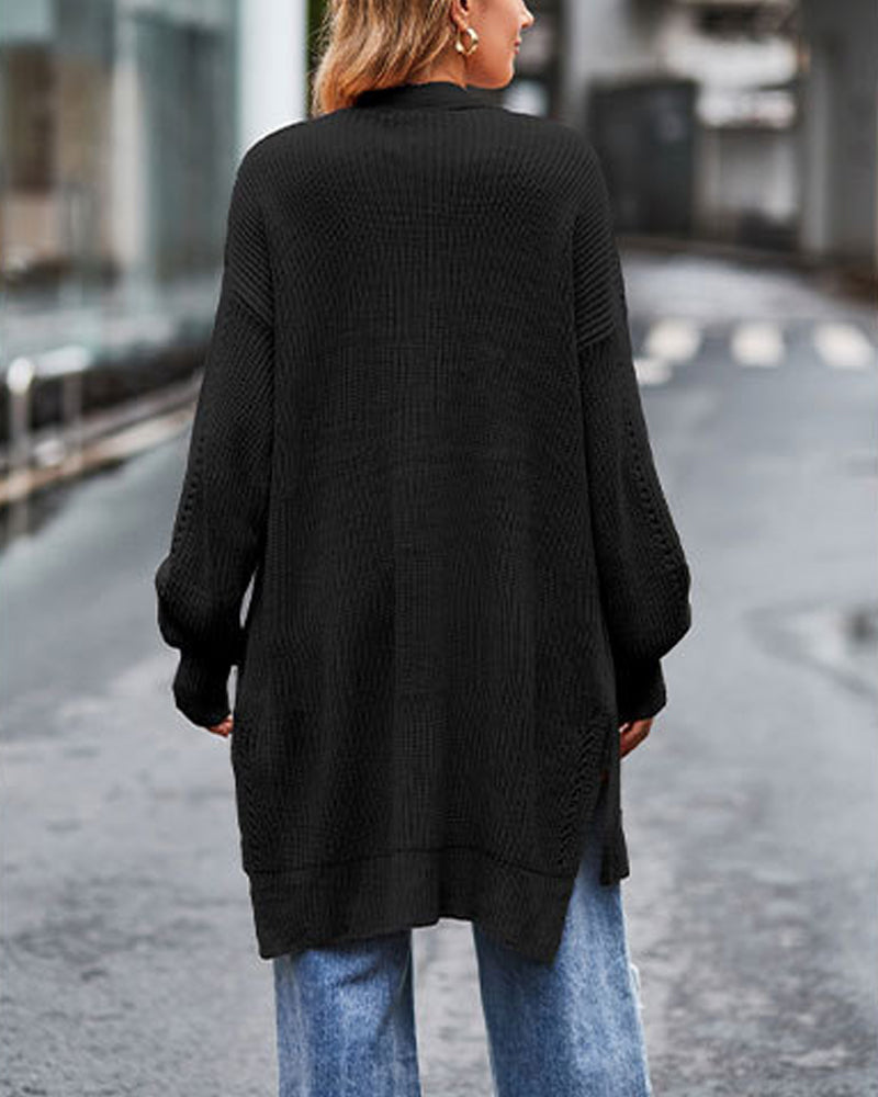 Lang warm vest met lange mouwen voor dames