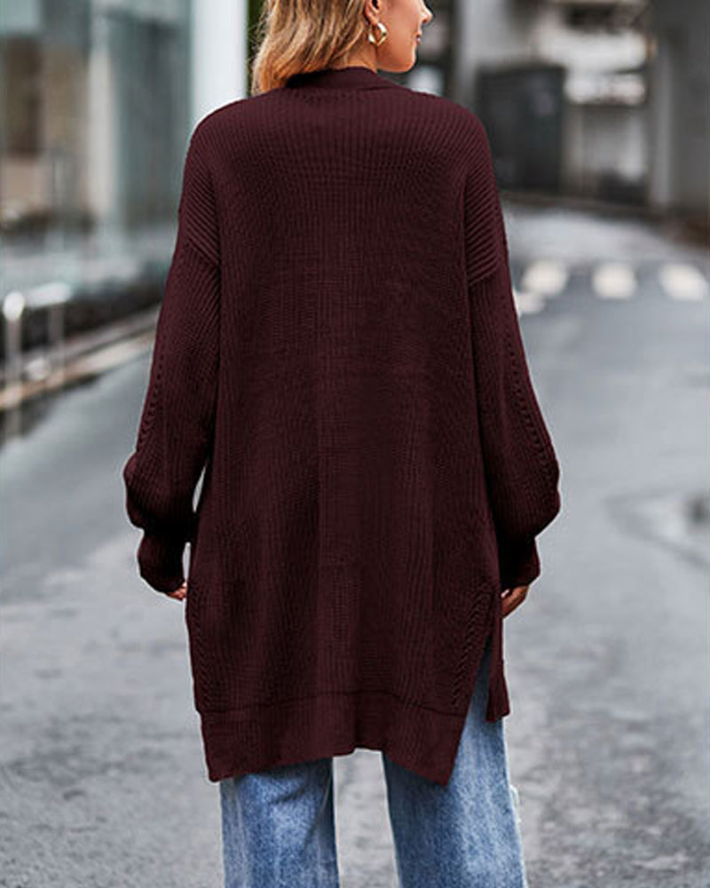 Lang warm vest met lange mouwen voor dames