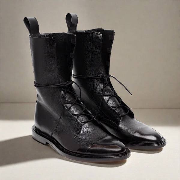 Stiefel für Damen - Vintage Stiefel mit Absatz für Sommer