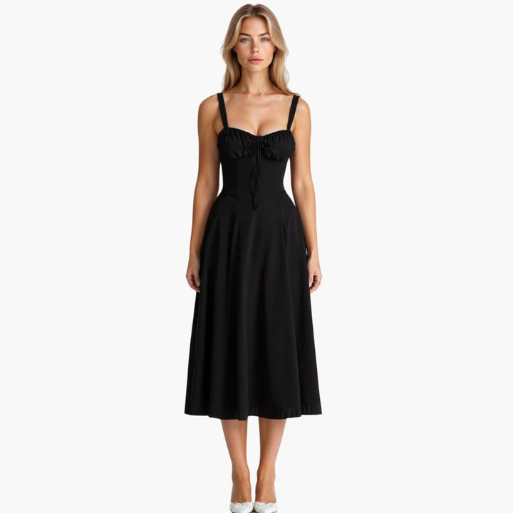 Sommerkleid für Damen - Elegantes Maxi Brautjungfernkleid mit Corsage