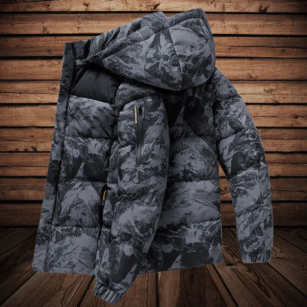 Ranger Camo Parka | Warme, wasserdichte Herrenwinterjacke mit Camouflagemuster