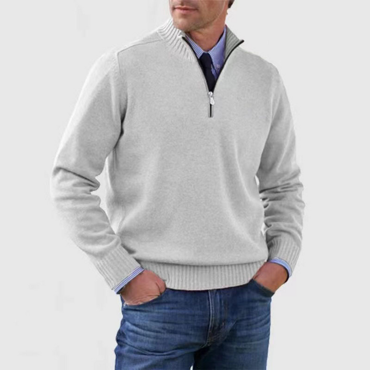 Troyer für den Herbst - Stilvolle Herenpullover mit halbem Reißverschluss