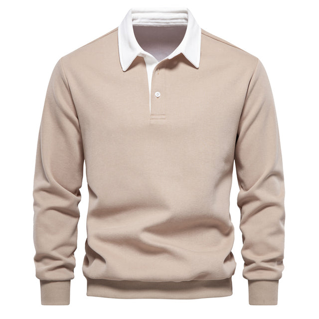 Langarm Polo Shirt für den Herbst - Elegantes Polo Pullover für Herren