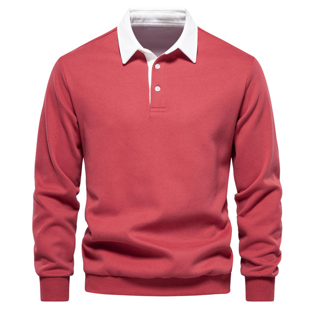 Langarm Polo Shirt für den Herbst - Elegantes Polo Pullover für Herren