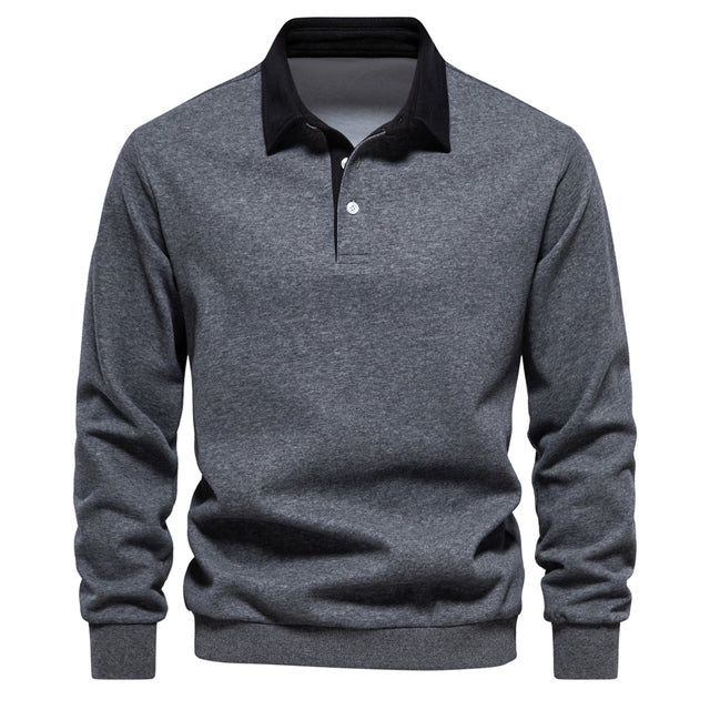 Langarm Polo Shirt für den Herbst - Elegantes Polo Pullover für Herren