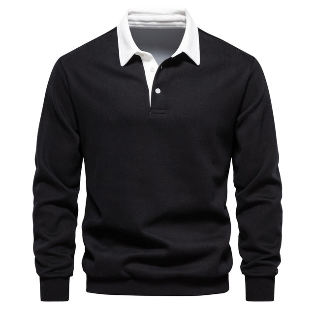 Langarm Polo Shirt für den Herbst - Elegantes Polo Pullover für Herren