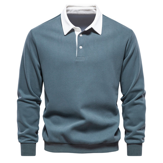 Langarm Polo Shirt für den Herbst - Elegantes Polo Pullover für Herren