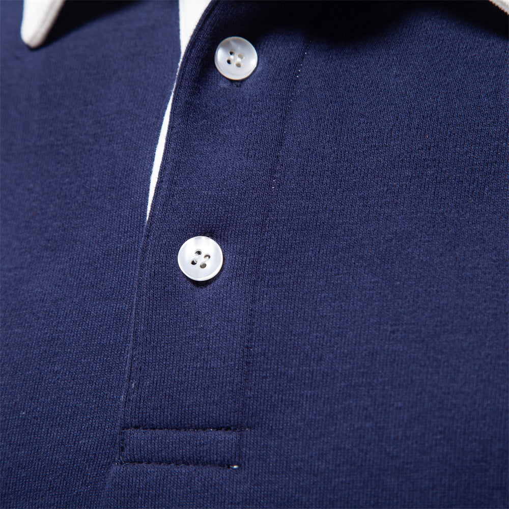 Langarm Polo Shirt für den Herbst - Elegantes Polo Pullover für Herren