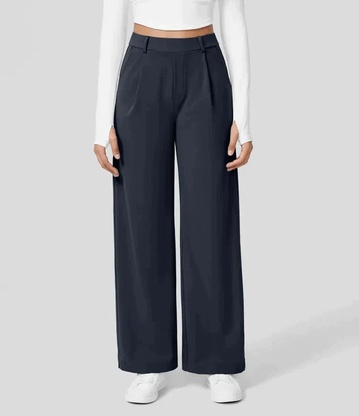 Palazzo Hose für Damen - Elegant Hohe Taillen Marlenehose