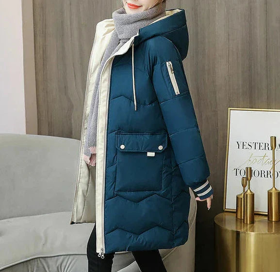 Marlies Puffer Parka | Warme und lange Puffer-Winterjacke für Damen