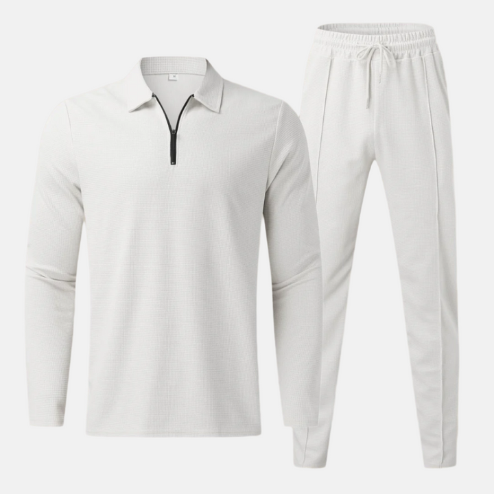 Zweiteiler für Herren - Stilvolles Poloshirt mit Jogger für den Sommer