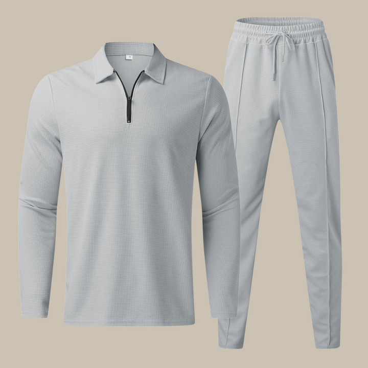 Zweiteiler für Herren - Stilvolles Poloshirt mit Jogger für den Sommer
