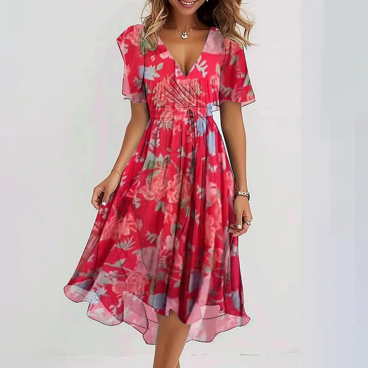 Maxikleid für Damen - Mühelos Elegantes Chiffon-Kleid für Sommer