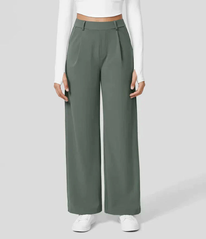 Palazzo Hose für Damen - Elegant Hohe Taillen Marlenehose
