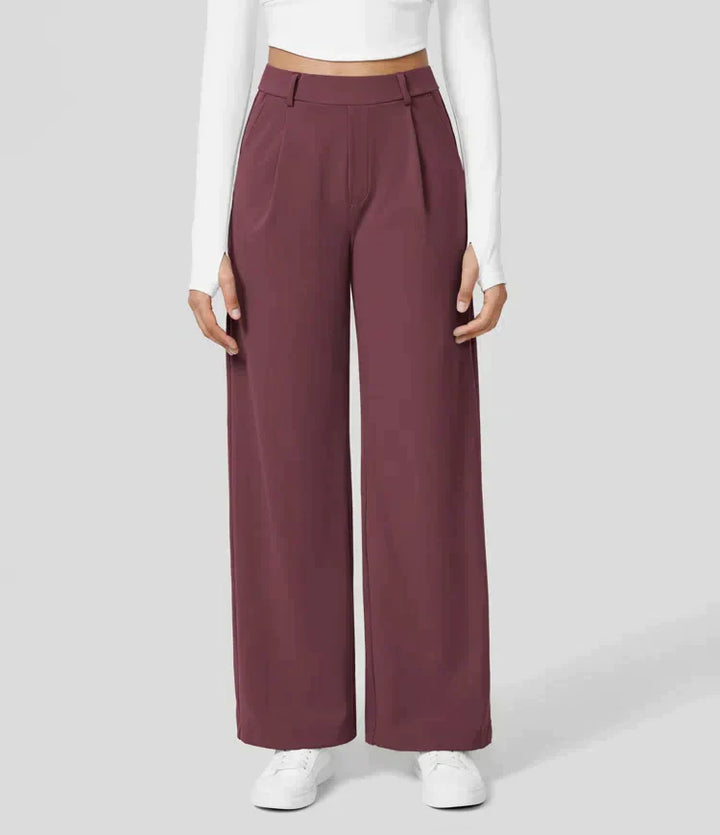 Palazzo Hose für Damen - Elegant Hohe Taillen Marlenehose