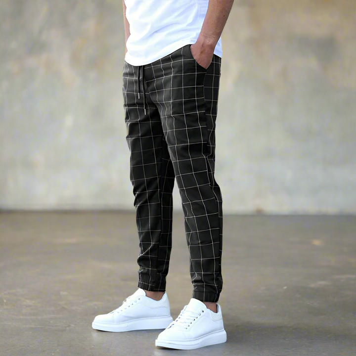 Chinohose für Freizeit - Casual Slim Fit Stretch Alltagshose für Herren