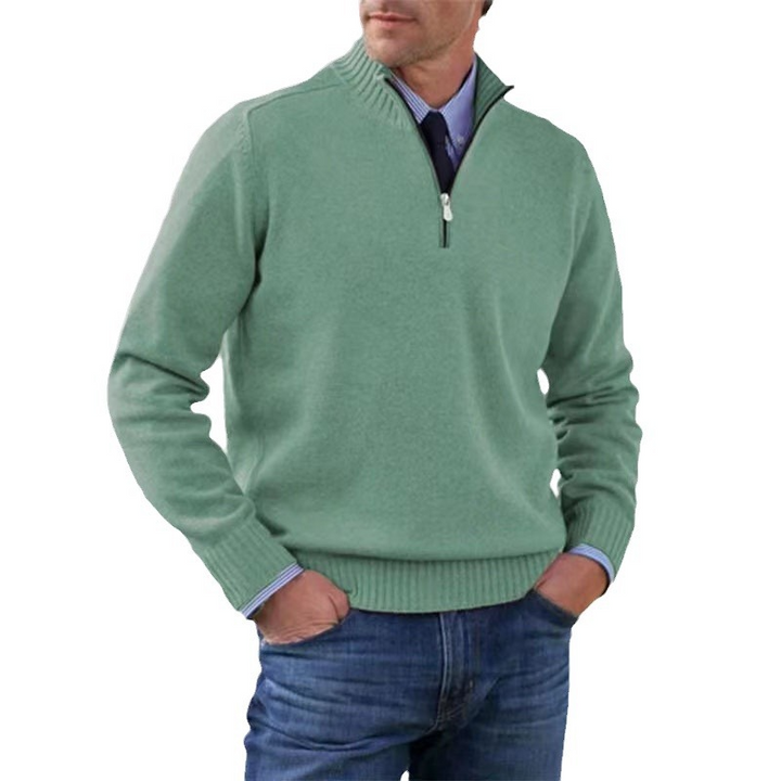 Troyer für den Herbst - Stilvolle Herenpullover mit halbem Reißverschluss