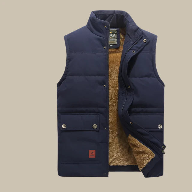 casual gilet van polar fleece voor heren