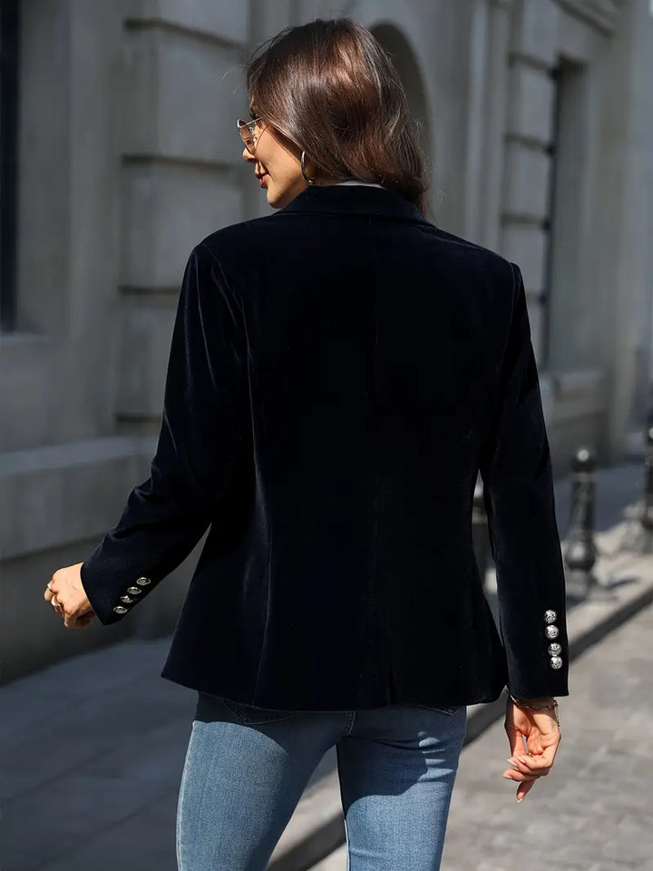 Blazer für Damen - Elegante Samt-Übergangsjacke
