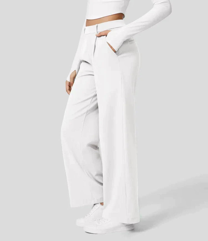 Palazzo Hose für Damen - Elegant Hohe Taillen Marlenehose