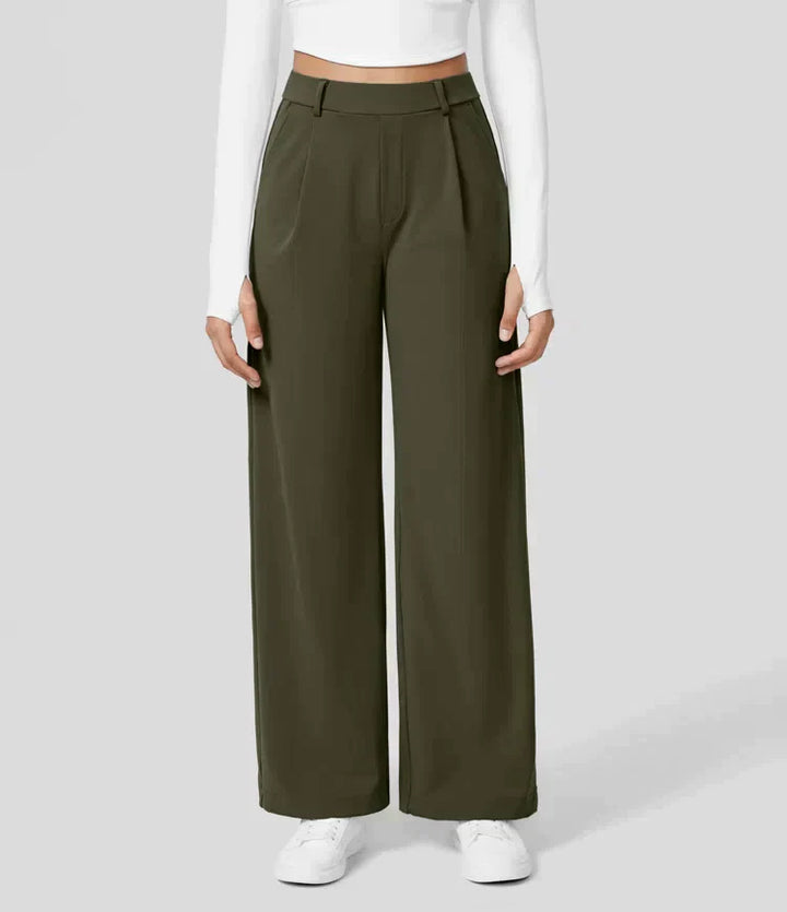 Palazzo Hose für Damen - Elegant Hohe Taillen Marlenehose