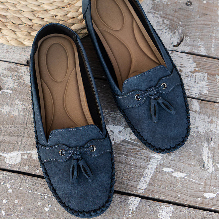 Mokassins für Damen - Bequeme Halbschuhe mit Fußbett für Sommer