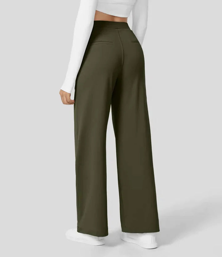 Palazzo Hose für Damen - Elegant Hohe Taillen Marlenehose