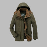 Wellensteiner Nordic Coat | Eleganter warmer langer Wintermantel für Herren mit Fleecefutter