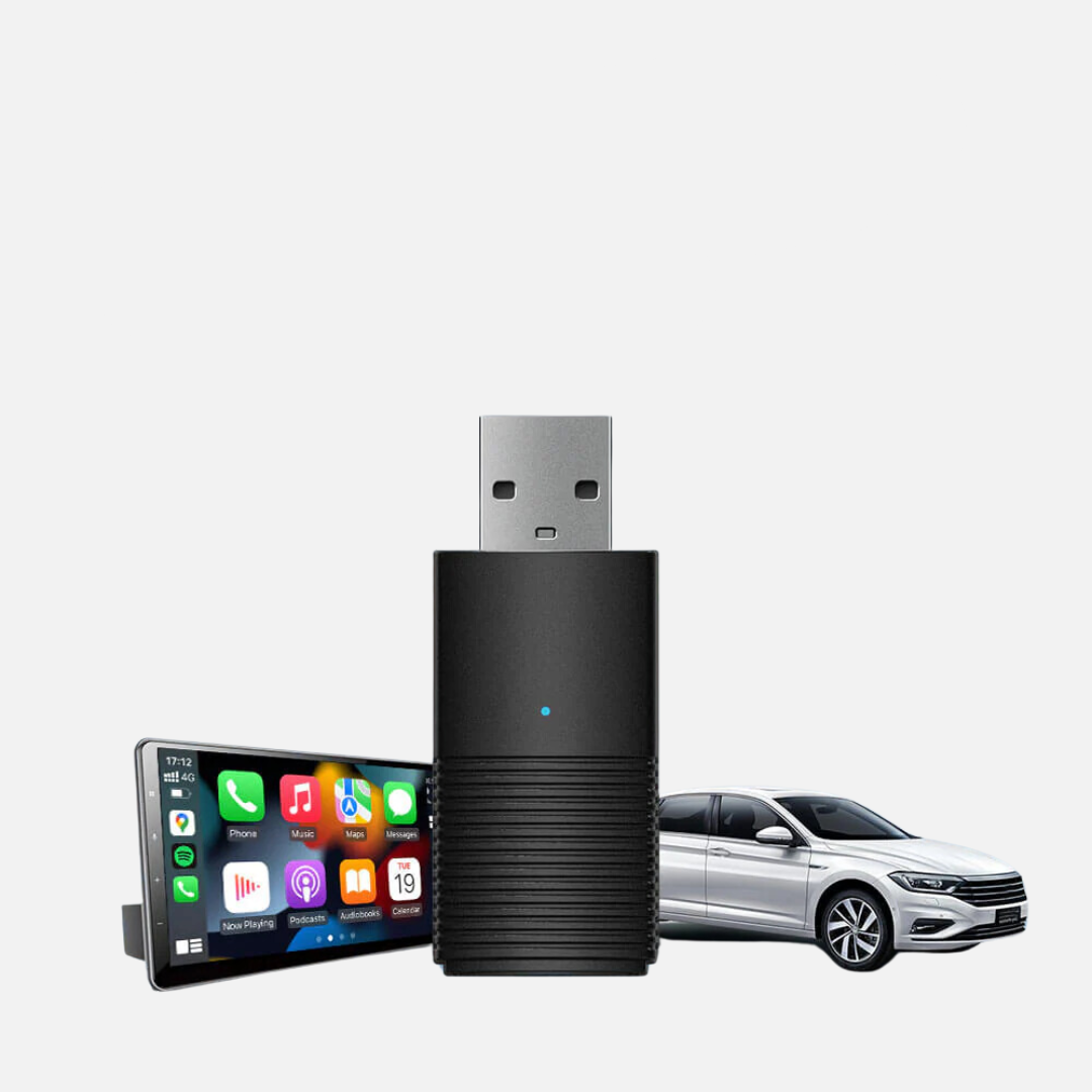 Apple/Android Carplay USB-Adapter | Erlebe kabelloses CarPlay in deinem Auto | Direkte Verbindung über Bluetooth