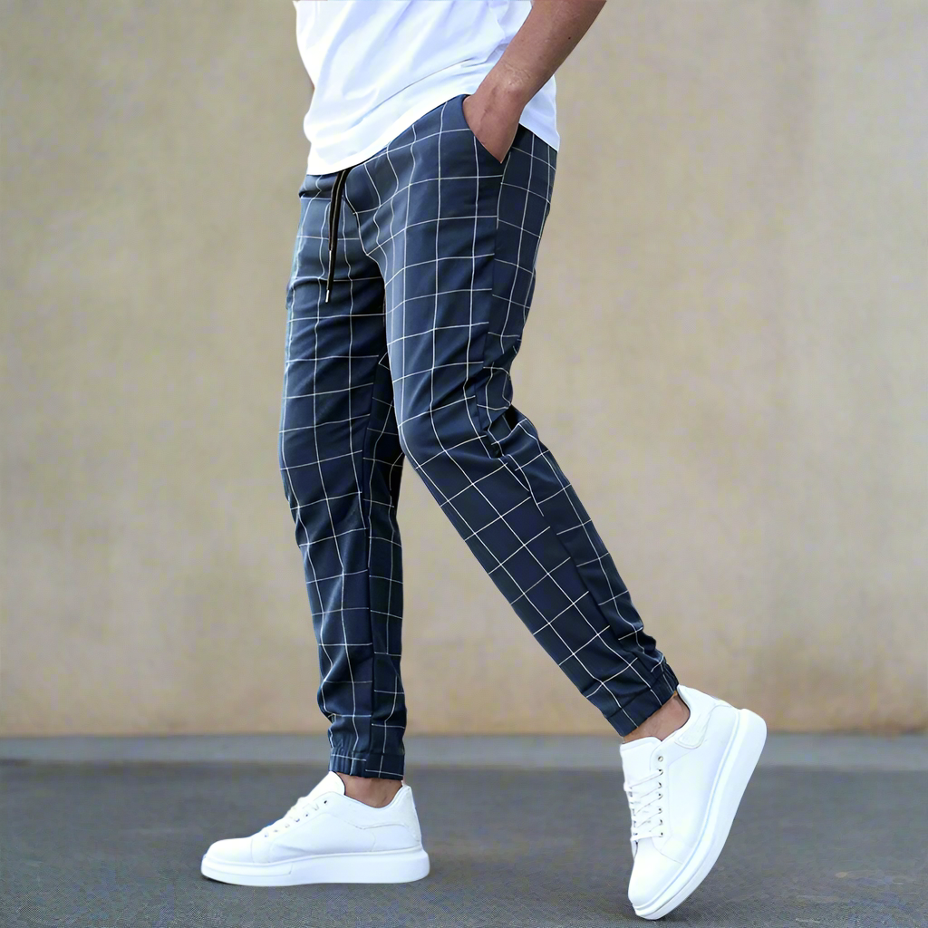 Chinohose für Freizeit - Casual Slim Fit Stretch Alltagshose für Herren